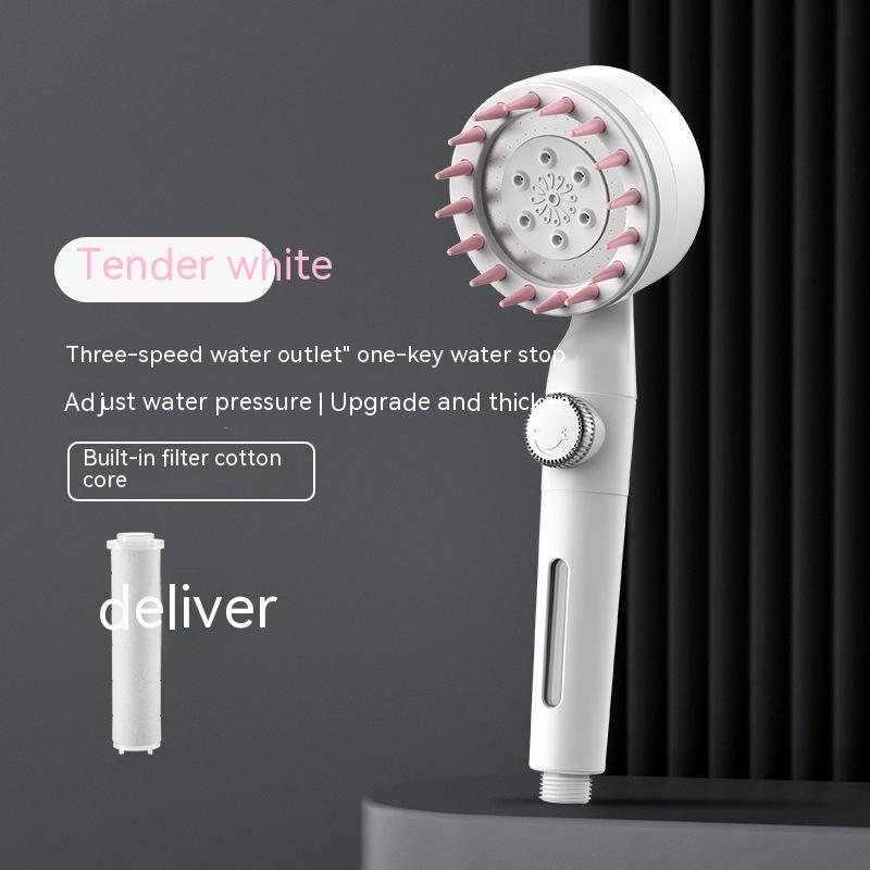 Skin Beautifying Filter Booster Handheld Shower Net Red Spray