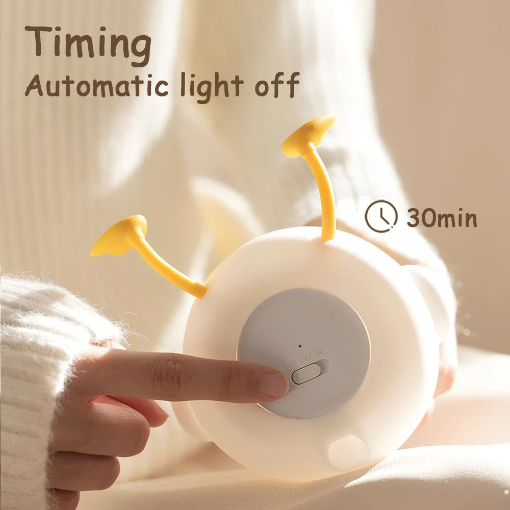 LED Silicone  Night light Cute Duck